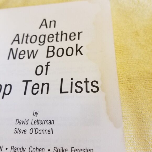 Roman Numeral 2 An altogether new book of top 10 lists paperback book 1st editio - Picture 4 of 6